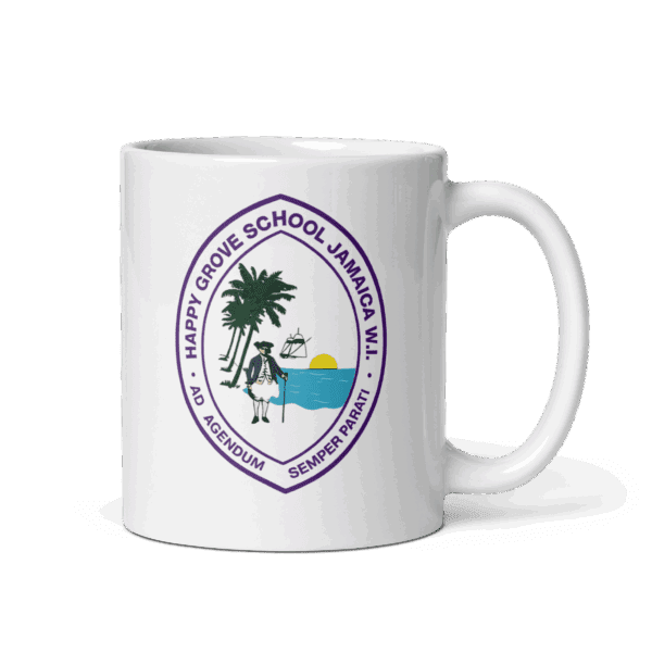 Happy Grove White glossy mug